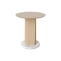 Table d'appoint Root marbre bois naturel / Ø 42 x H 44 cm - Marbre & chêne - Bolia