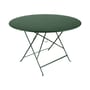 Klapptisch Bistro metall grün / Ø 117 cm - für 6 bis 8 Personen - mit Sonnenschirmloch - Fermob