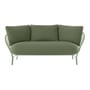 Canapé de jardin 2 places HiRay métal tissu vert / L 162 cm - Coussins INCLUS - Kartell