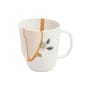 Mug Kintsugi céramique blanc / Porcelaine & or fin - Seletti