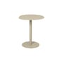 Runder Tisch Pond Café OUTDOOR metall beige / Ø 64 cm - Asymmetrische Form - Ferm Living