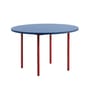 Runder Tisch Two-Colour corian blau / Ø 120 cm - MDF Valchromat® - Hay