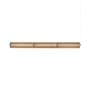 Sospensione Numbra TY1 LED legno naturale / L 122 cm - Posizione orizzontale o verticale - &tradition