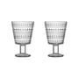 Set de 2 verres à vin Kastehelmi / 26 cl - Oiva Toikka, 1964 - Iittala