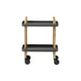 Carrello/tavolo d'appoggio Block metallo grigio /Sur ruote - Normann Copenhagen