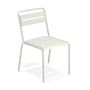 Sedia impilabile Star metallo bianco / Alluminio - Emu