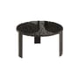 Table basse T-Table Basso plastique noir / Ø 50 x H 28 cm - Kartell