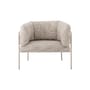 Fauteuil rembourré Karel tissu gris - Bloomingville
