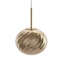 Sospensione Whirl Medium materiale plastico oro / LED - Ø 30 cm - Tom Dixon