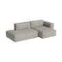 Canapé d'angle Mags Soft Low Armrest n°3 gris clair / 2,5 places - L 256.5 cm / Accoudoir droite - Hay