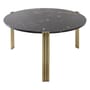 Tribus Coffee table stone black gold / Ø 80 x H 45 cm - Marble - AYTM