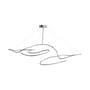 Ghost Big LED Pendant metal silver / 155 x 82 x H 50 cm - 101 COPENHAGEN