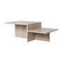 Table basse Distinct pierre beige / Travertin - 100 x 55 x H 35 cm - Ferm Living
