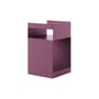 Caisson à roulettes Rotate SC73 métal violet / 35 x 35 x H 59 cm - &tradition