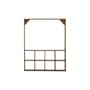 Wandregal Marino holz braun / Vitrine - B 70 x T 10 x H 88 cm / Recyceltes Altholz - Bloomingville