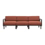 Divano da giardino modulare Maximo tessuto arancione / 3 posti - L 253,5 cm - NARDI