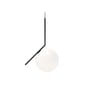 IC S2 Pendant metal glass white black / H 72 cm - Flos