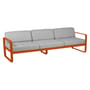 Canapé de jardin 3 places Bellevie / L 235 cm - Tissu gris flanelle - Fermob