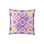 Kissen Latice Carré textil violett / 45 x 45 cm - Seidig Glänzend - POPUS EDITIONS