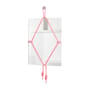 Miroir mural Shibari Rectangle verre rose / L 50,5 x H 69 cm - Moustache