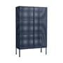 Perforated Cabinet Large Wardrobe metal blue / W 89 x H 146.5 cm - Hay
