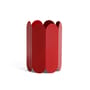 Vase Arcs Large métal rouge / Ø 17 x H 25 cm - Hay
