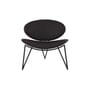 Fauteuil rembourré Semper cuir marron - AYTM