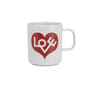 Mug Love Heart céramique rouge / Motif by Alexander Girard (1971) - Vitra