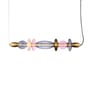 Pendelleuchte Léonor Horizontal glas grau / L 82 cm - ELEMENTS LIGHTING