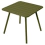 Table carrée Luxembourg métal vert / 80 x 80 cm - 4 pieds - Fermob