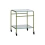 Zephyr Trolley glass green / 43 x 42 cm - HÜBSCH