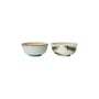 Bol 70s ceramics céramique multicolore / Set de 2 - Ø 19 x H 8,5 cm - HK LIVING