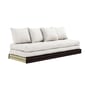 Schlafcouch Chico textil weiß / Modulierbar - B 200 cm - KARUP