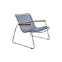 Fauteuil bas Click Roomy Lounge plastique bleu - Houe