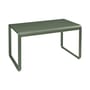 rechteckiger Tisch Bellevie metall grün / 140 x 80 cm - Metall - Fermob