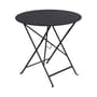 Bistro Foldable table metal grey Ø 77cm - Umbrella hole - Fermob