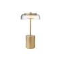 Kabellose, wiederaufladbare Außenlampe Blossi LED plastikmaterial gold / H 26 cm - NUURA
