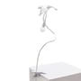 Lampe à pince Sparrow / Taking off plastique blanc - Seletti