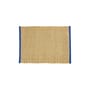  Rug textile yellow / Jute & wool - 50 x 70 cm - Hay