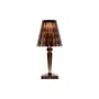 Big Battery LED Wireless rechargeable outdoor lamp plastic material brown / H 37 cm - USB charging - Kartell
