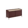 Buffet Enfold métal rouge / L 124 x P 45 x H 63 cm - Muuto