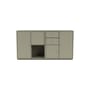 Couple Dresser wood grey / W 139.2 x D 38 x H 72.6 cm - MONTANA