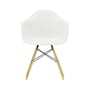 Sessel DAW - Eames Plastic Armchair plastikmaterial weiß / (1950) - Beine aus hellem Holz - Vitra