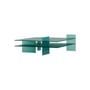 Table basse Kazimir verre vert / 108 x 109 x H 40 cm - Fait main en Italie - Glas Italia
