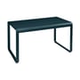 Table rectangulaire Bellevie métal bleu / 140 x 80 cm - 4 personnes - Fermob
