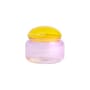 Boîte Puffy verre multicolore / Ø 13.5 x H 12 cm - & klevering