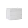 Blox Small Box plastic material transparent / 36 x 26 x H 28.5 cm - STUDIO ABOUT