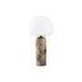 Lampe de table Kin LED marbre marron / Ø 20 x H 40 cm - Northern 