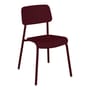Stapelbarer Stuhl Studie metall violett / Aluminium - Fermob