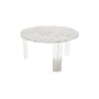 T-Table Basso Coffee table plastic material transparent H 28 cm - Kartell